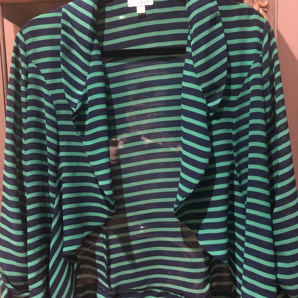 Striped Cardigan blouse